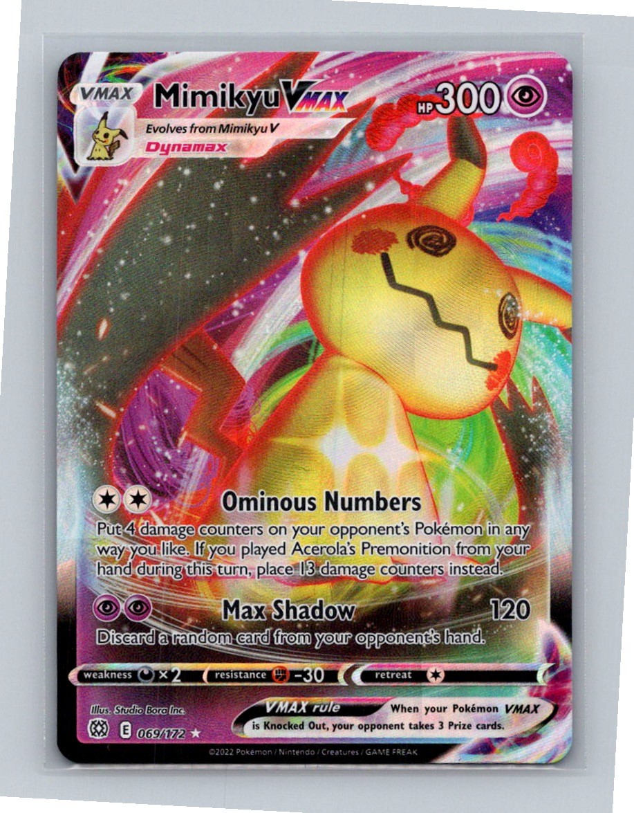 Mimikyu VMAX Ultra Rare SWSH09: Brilliant Stars 069/172 NM