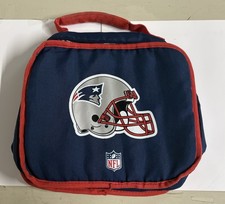 New England Patriots Zippered Lunchbox Navy Blue NFL Fan Favorite