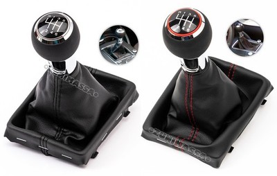 6 GANG SCHALTKNAUF SCHALTHEBEL SCHALTKNOPF SCHALTSACK LEDER KNAUF für AUDI A3 8V