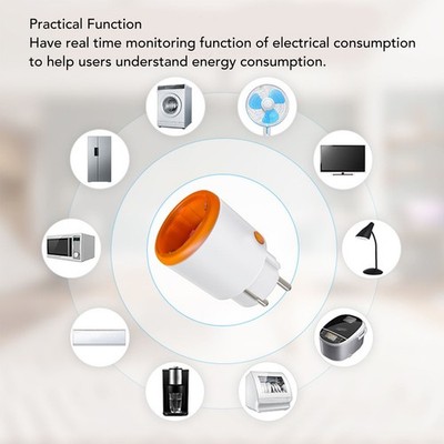 Smart Plug Outlet 16A Multifunctional Voice Control Mini Smart Plug For ZigB SET
