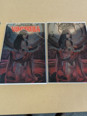 VAMPIRELLA DARK REFLECTIONS #1 COVER O 1:15 ANACLETO FOIL VARIANT & VIRGIN NM