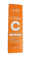 SADOER Skin Active 5x Vitamin C Whitening Brightening FaceToner 4.58oz NIB