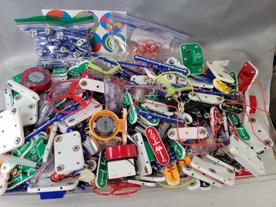 Elenco Snap Circuits Parts Pieces Lot Electronic Modules Wires Switches 7+ lbs
