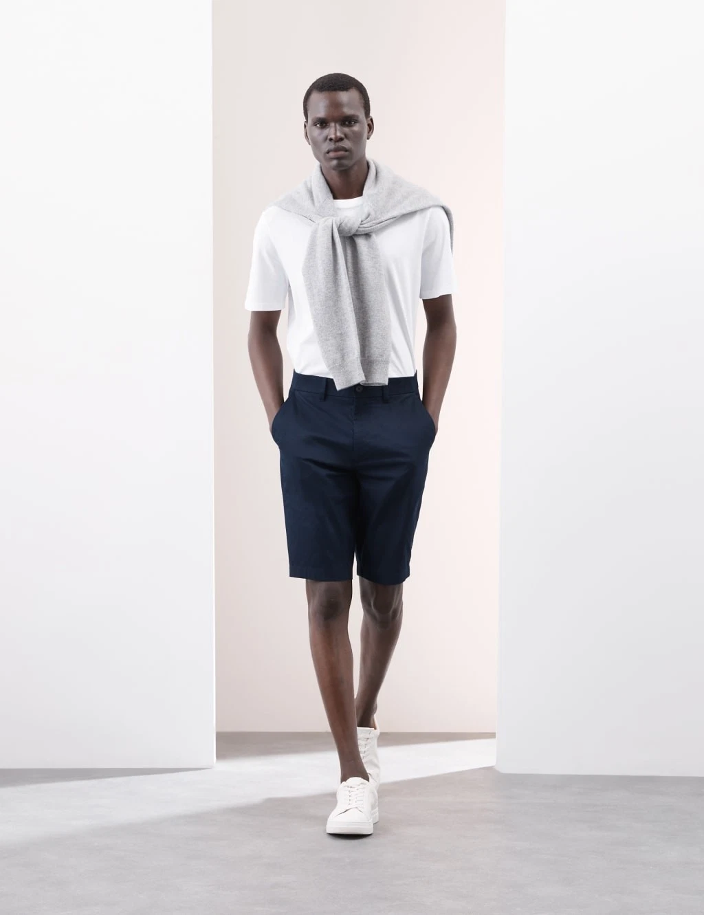 M&S - Autograph Mens Cotton Chino Shorts in Dark Navy
Opens in a new window or tab