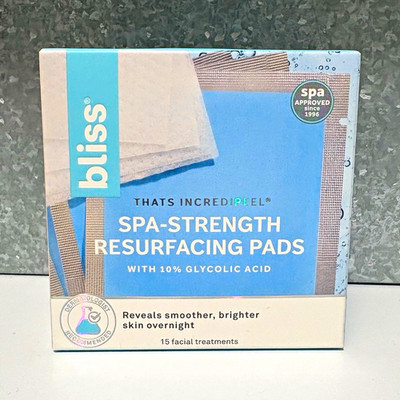 bliss Thats Incredi-Peel Spa-Strength Resurfacing Pads 10% Glycolic Acid 5