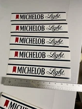 5-vintage Michelob Light Stickers   Nos. Anheuser Busch