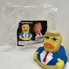 Trump Rubber Duck 2.3" Wearing Suit tie - New
