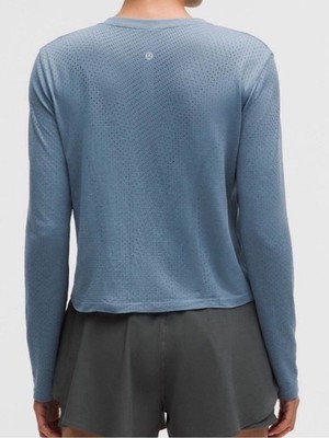 NWT Lululemon Swiftly Open Hole V-Neck Long Sleeve Shirt Active