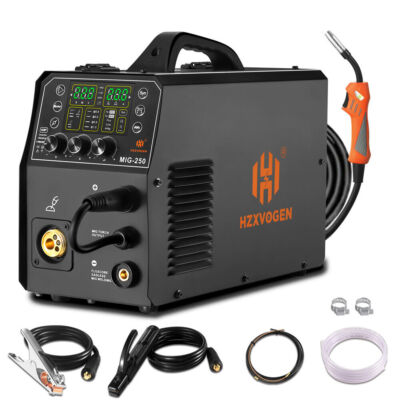 HZXVOGEN 6 in1 Aluminum MIG Welder Welding Machine 250A ,110/220V Dual Voltage