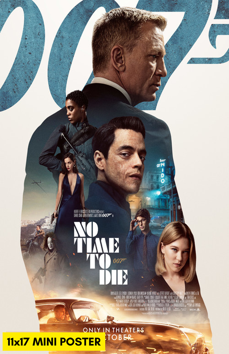 No Time to Die (2021) Movie Poster 11x17 007 James Bond | eBay
