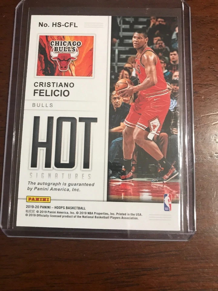 2019-20 Panini NBA Hoops Hot Signatures Auto #HS-CFL Cristiano Felicio - Image 2 of 2
