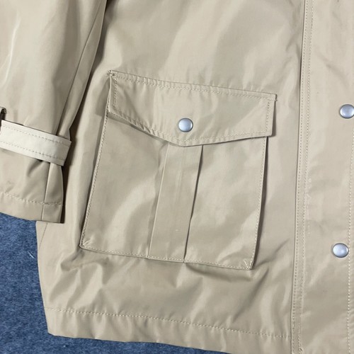 Gap Jacket Womens Medium Beige Fleece Lined Hooded Barn Chore Rain Coat Outdoors - Picture 9 of 16