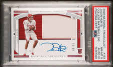JALEN HURTS 2020 NATIONAL TREASURES #133 ROOKIE PATCH RPA PSA 8 Auto 10 Low Pop