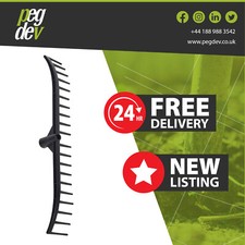 20 Tooth Poly Bunker Rake Head Only Lightweight Tool for Sand Leaf Grass Garden