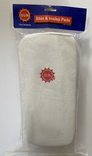 Choi Brothers Sun Shin Instep Pads White Size Large Martial Arts v