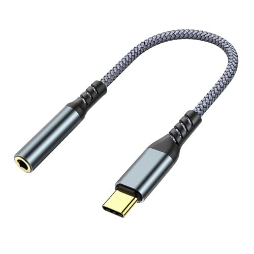 HORJOR Adattatore USB C Jack 3.5mm, Jack USB C per Cuffie, Cavo Audio da (v4S)