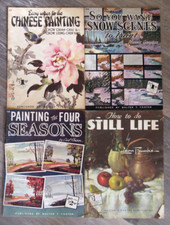 Lot of 4 Walter T. Foster  Grumbacher Painting Art Books  52, 69, 126, 168 