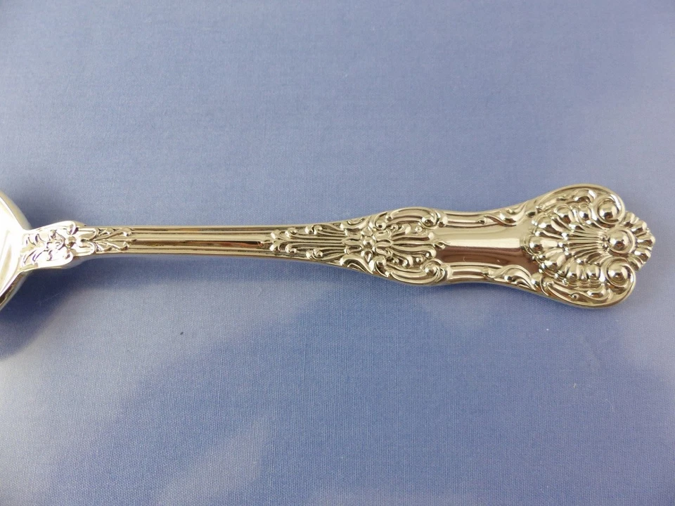 QUEENS 1880 SOPA OVALADA O CUCHARA DE POSTRE DE BIRKS RODEN ESTERLINA  Foto 2 de 4