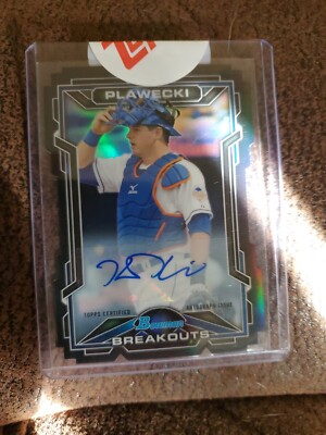 2013 BOWMAN DRAFT PICKS KEVIN PLAWECKI BOWMAN SCOUTS BREAKOUTS AUTOGRAPH #/24