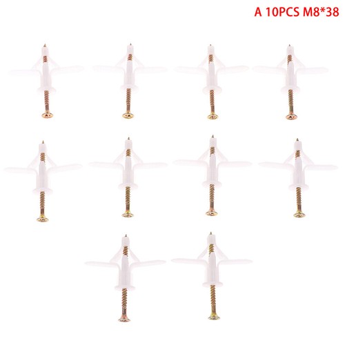 20Pcs Expansion Drywall Anchor Kit With Screws Self Drilling Wall Home Pierc ZT - Picture 7 of 10