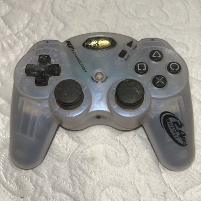 2004 Translucent PS2 Mad Catz 2.4 GHz Wireless Controller No Dongle See photos