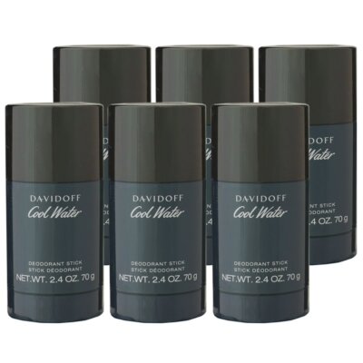 Davidoff Cool Water 6 x 70 gr Deostick Deodorant Stick Deo Stick Deodorant Set