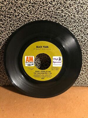 SONNY CHARLES & THE CHECKMATES 45RPM 7  Single A&M Records  Black Pearl  (J133)