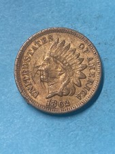 1862 Indian Head Cent - Copper Nickel VF Details - As Shown! (#0188)