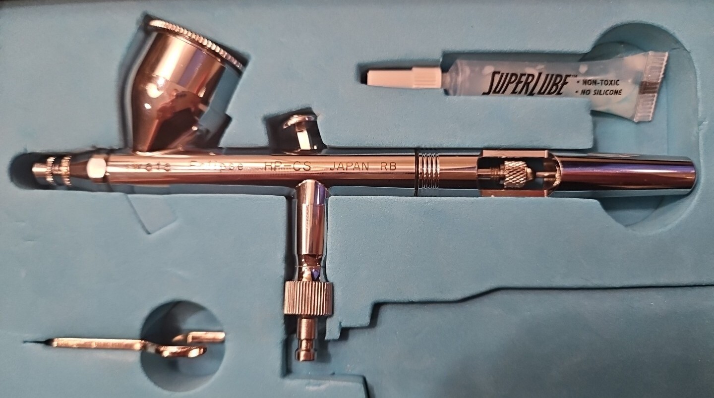 Harbor Freight + Iwata Eclipse HPCS Gravity Feed Dual Action Airbrush