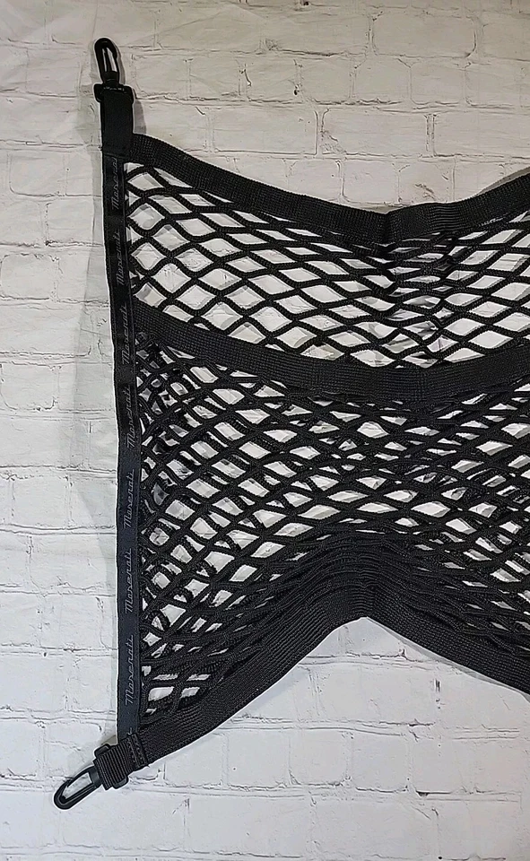 Maserati GranTurismo porta-malas traseiro piso preto rede de carga clipe bolso elástico - Imagem 3 de 4