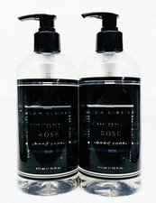 2 Home Body Company Noir Garden COCONUT ROSE Liquid Hand Soap Wash 16 oz