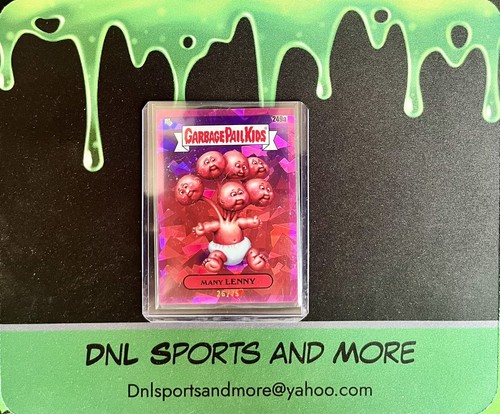 Many LENNY [Padparadscha] #249a Garbage Pail Kids 2023 Sapphire card