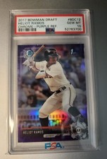 2017 Bowman #BDC-12 Heliot Ramos Rookie 1st Chrome Purple Refractor #/250 PSA 10
