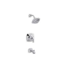 KOHLER Rubicon Single-Handle 3-Spray Wall-Mount Tub and Shower Faucet CHROME
