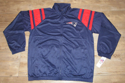 New England Patriots NFL Team Warm-up Full Zip Track G-III Jacket Men's size 2XL