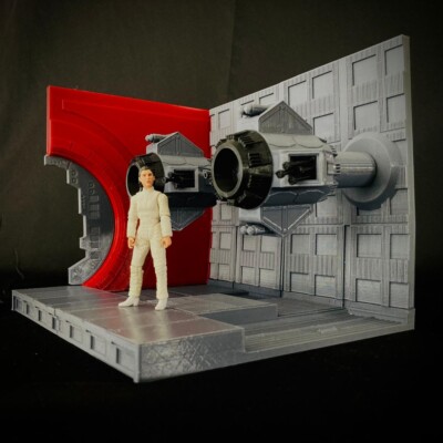 Custom Tantive IV Service Corridor Diorama For 3.75 in (1:18) Figures