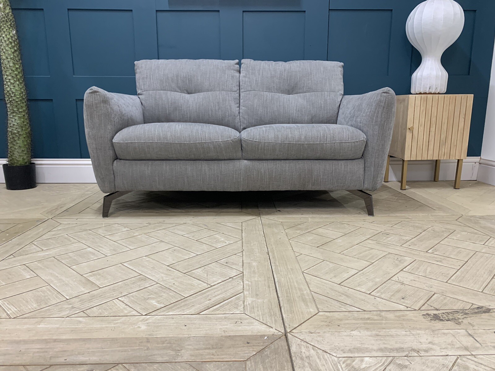 Sofology Mimi grey mix cross weave fabric 2 seater sofa Rrp £1200 9110/7 eBay