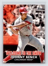 2022 Topps Series 1 - Welcome to the Show Johnny Bench #WTTS-44 Reds