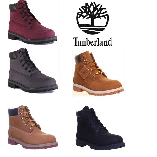 Timberland A1O7Q 6 in (ca. 15.24 cm) Junior FERRO Nabuk Stivali  Impermeabili Misura UK 3 - 7 | eBay