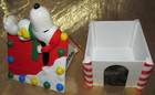 VINTAGE PEANUTS - SNOOPY & WOODSTOCK DOG HOUSE COIN BANK -2 PIECE SET- WHITMAN'S — photo 3