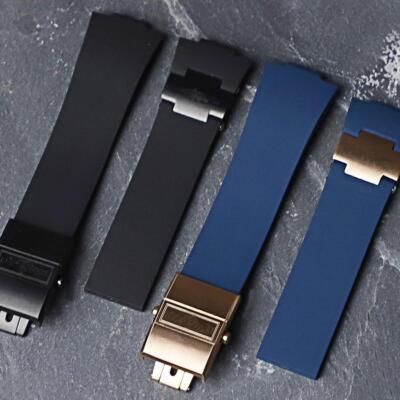 Silikon Kautschuk Ersatz Uhrenarmband passend für Ulysse Nardin Marine...