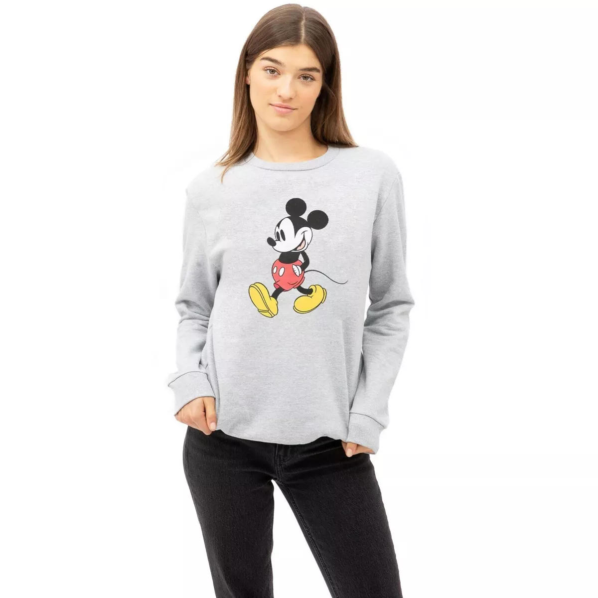 Disney Womens Sweatshirt Mickey Mouse Strides S-XL Official