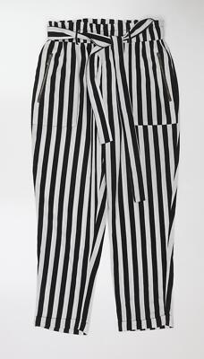 Vero Moda Damen Hose schwarz Polyestermischung Größe M L24 zum Binden