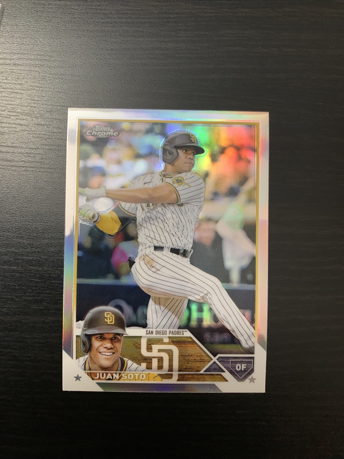 2023 Topps Chrome Baseball #100 Juan Soto Refractor Parallel Padres