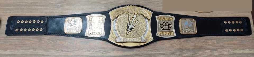 Nuevo cinturón de título de campeonato Spinner personalizado - cuero chapado en oro de 4 mm de grosor Foto 3 de 4