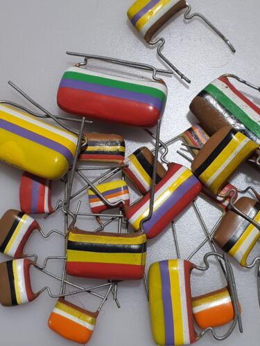 Assorted Lot of 22 Mullard Tropical Fish Capacitors - Vintage Stock - Picture 2 of 5