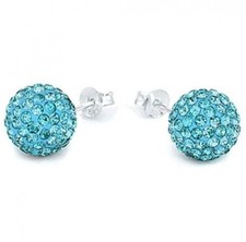 SHAMBALLA MATCHING EARRINGS CZECH CRYSTALS WEDDING, BIRTHDAYS, X-MAS - UK STOCK