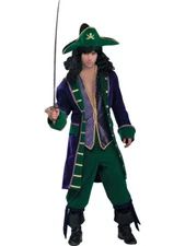 Mardi Gras Buccaneer Pirate Designer Men's Costume Small 38-40