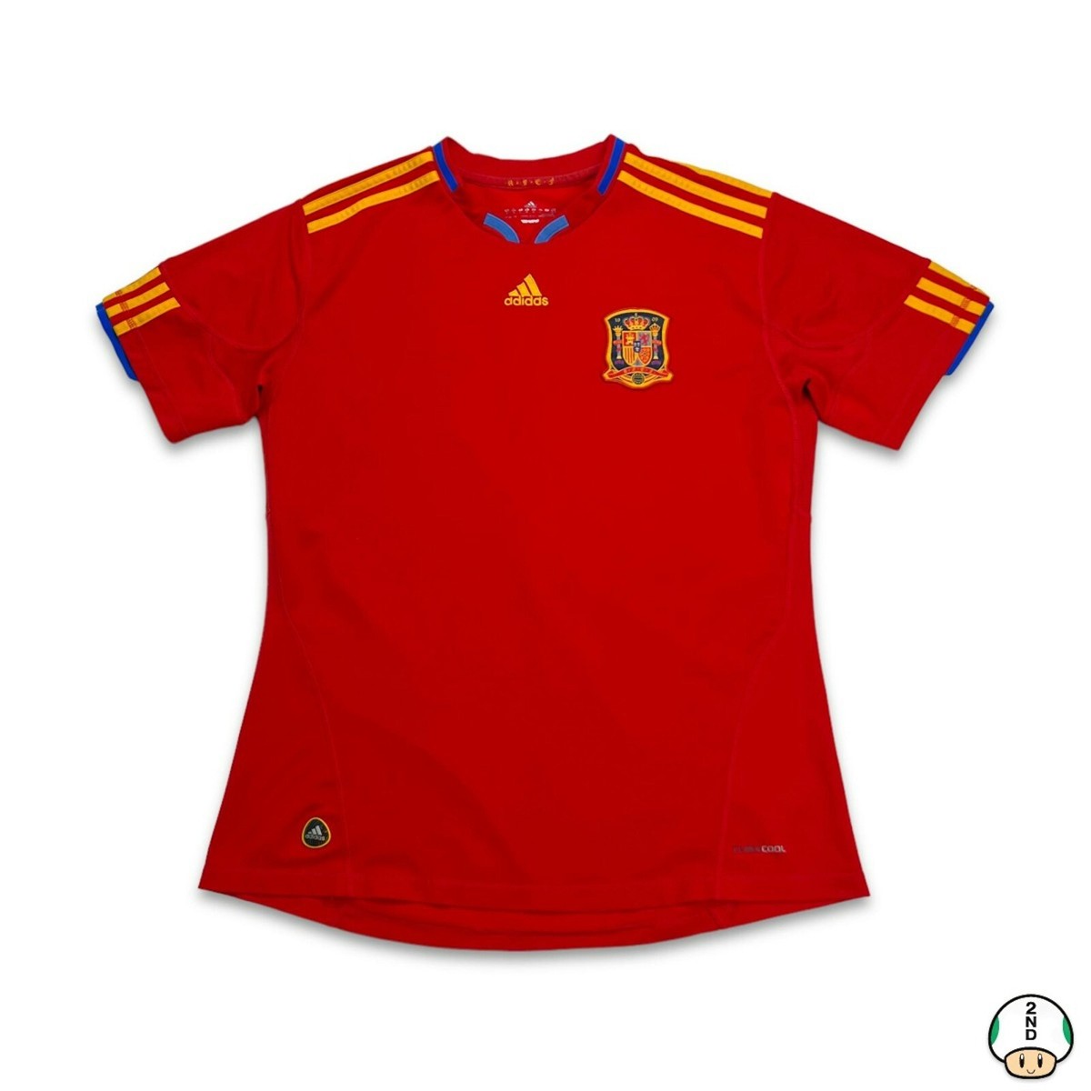 Vintage 2010 Adidas Spain FIFA World Cup Soccer Jersey Mens Medium
