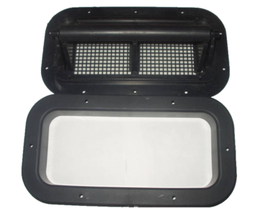 Trailer Roof Vent Two-Way Roof Vent With Black Plastic Trim Grommet For Trailers, Campers, RVs Trailer Wall Vent - Foto 11